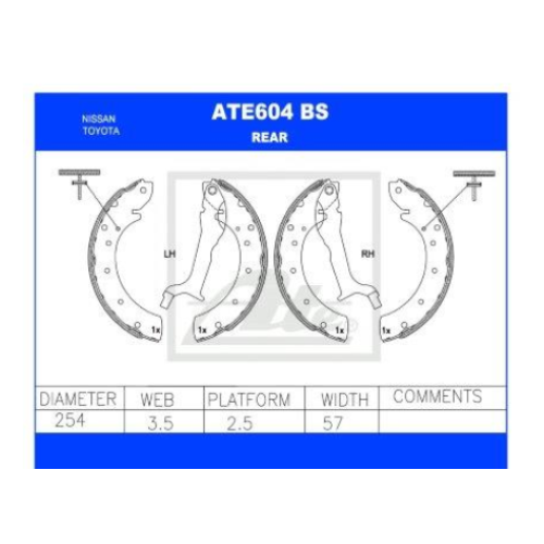 BRAKE SHOE SET NISSAN ISUZU TOYOTA BRAKE SHOE SET NISSAN ISUZU TOYOTA